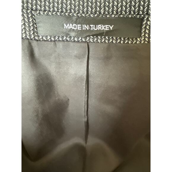 BOSS Men’s Sport Coat Blazer 40L Gray/Black Wool Blend Two Button Jacket - Picture 6 of 11